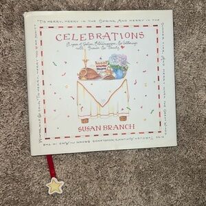 Susan Branch Celebrations Keepsake Book with Ribbon Bookmark